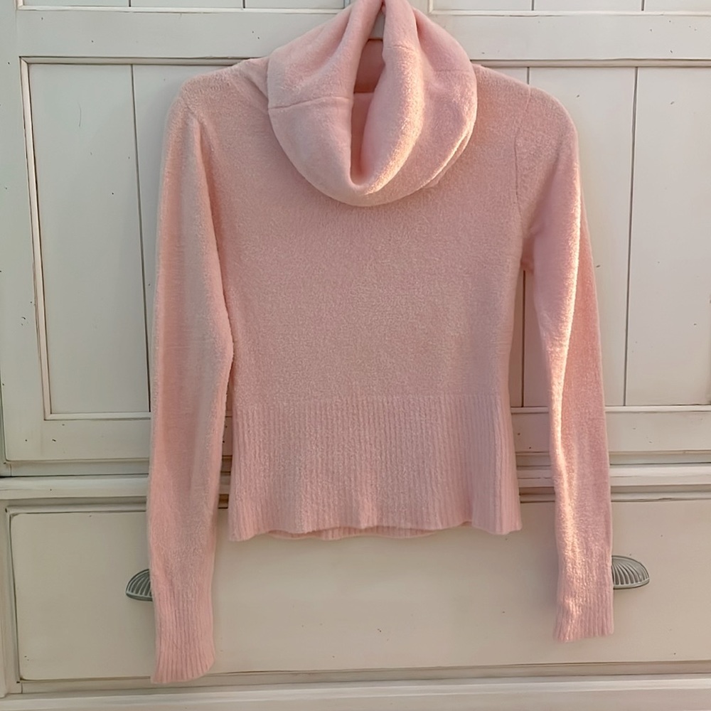 pinkish ultra soft cowl neck sweater in Junior’s size Medium.